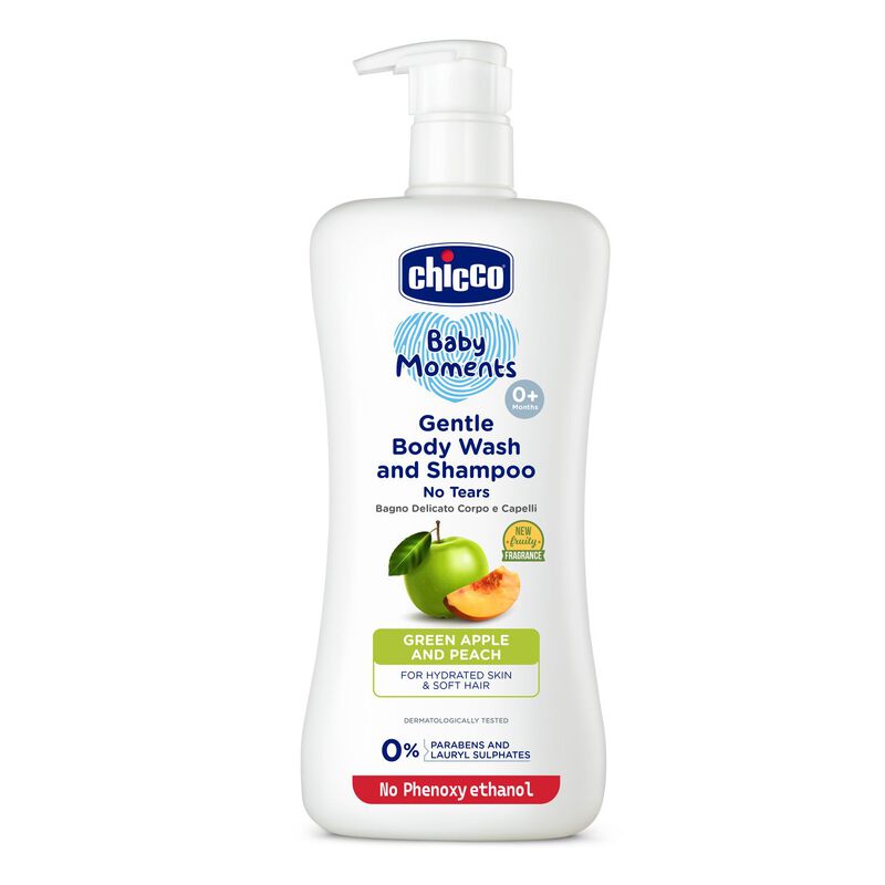 Gentle Bodywash & Shampoo Green Apple (500ml) image number 0
